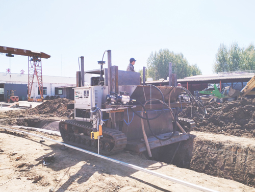 Irrigation Canal , Channel Making Machine